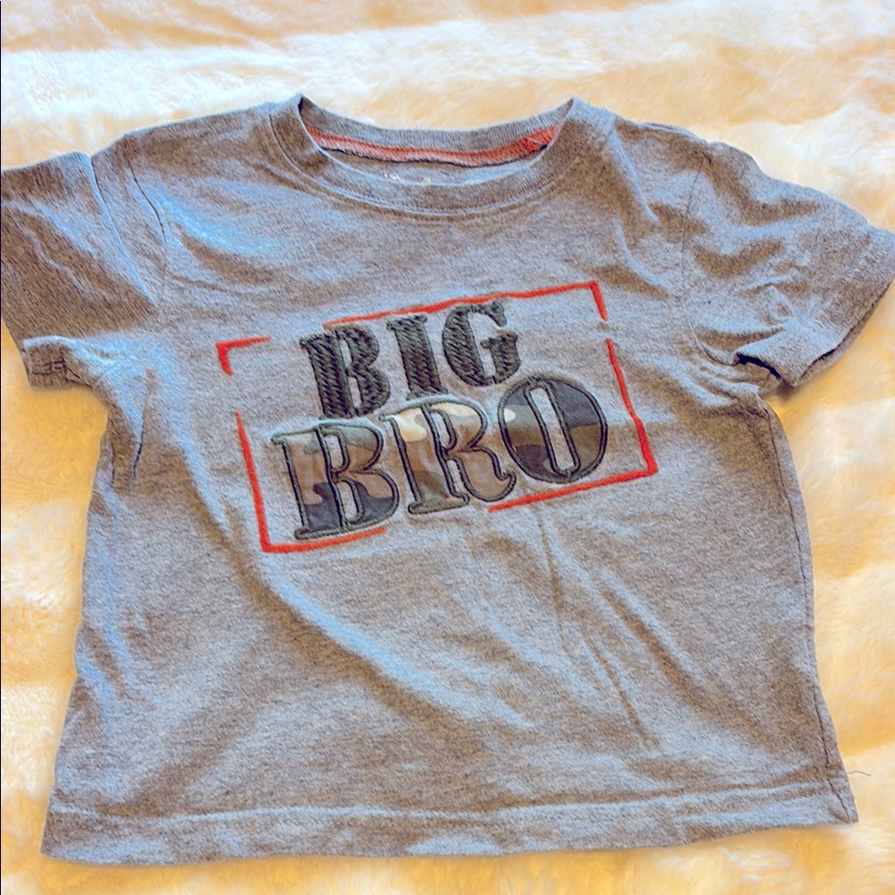 Gray Big Bro Kids T-Shirt